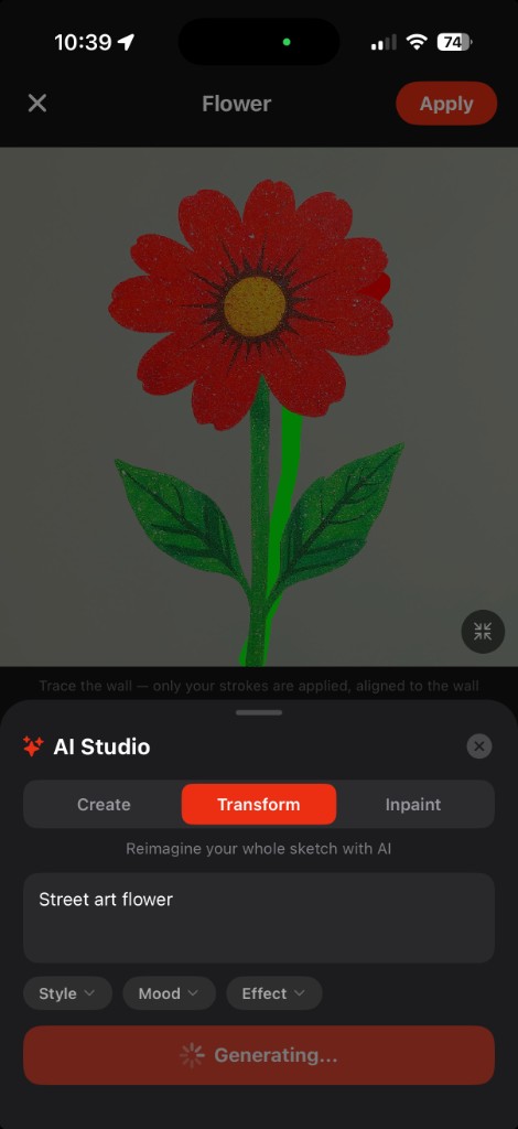 AI Studio generating artwork